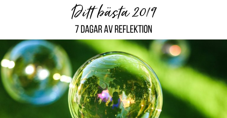 Ditt bästa 2019 dag 6 – 7 dagar av reflektion med Ekonomisk PT
