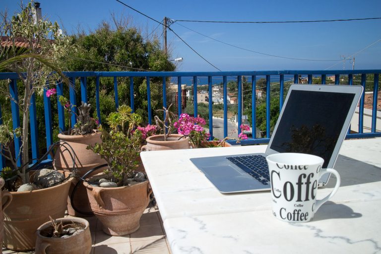 arbetsplats på kreta